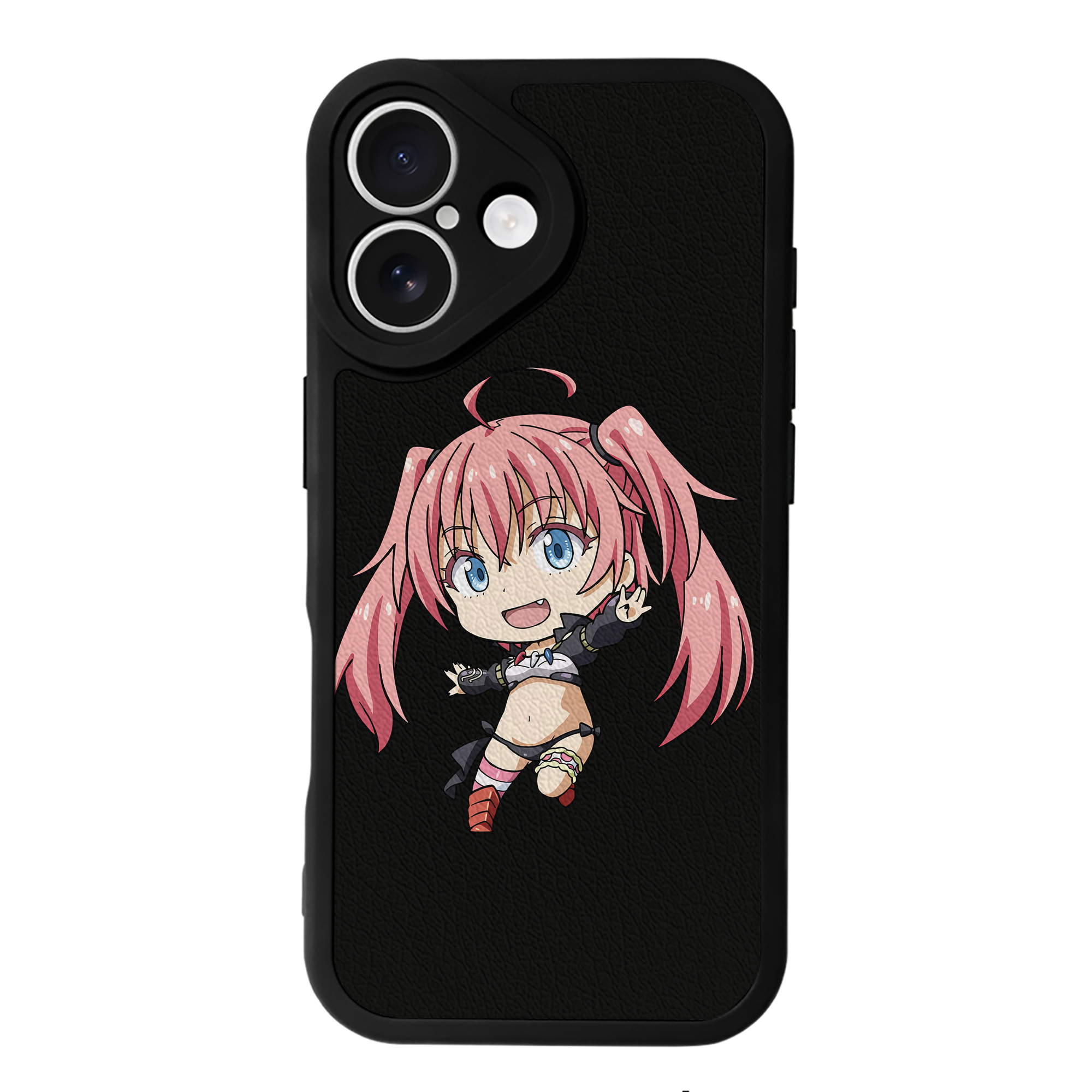 （画像用） 転スラ Regarding Reincarnated to Slime 【iPhone 16シリーズ対応】シリコンスマホケース（レザー調） 材質：シリコン
